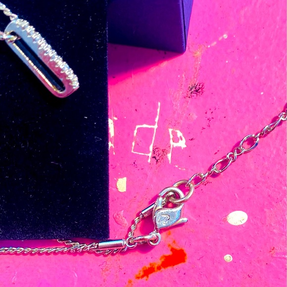 Swarovski pave paperclip necklace - Picture 6 of 13